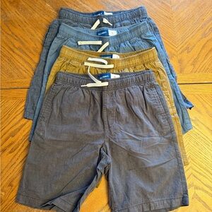 Old Navy Gray, Blue and Tan Boys' Shorts XL